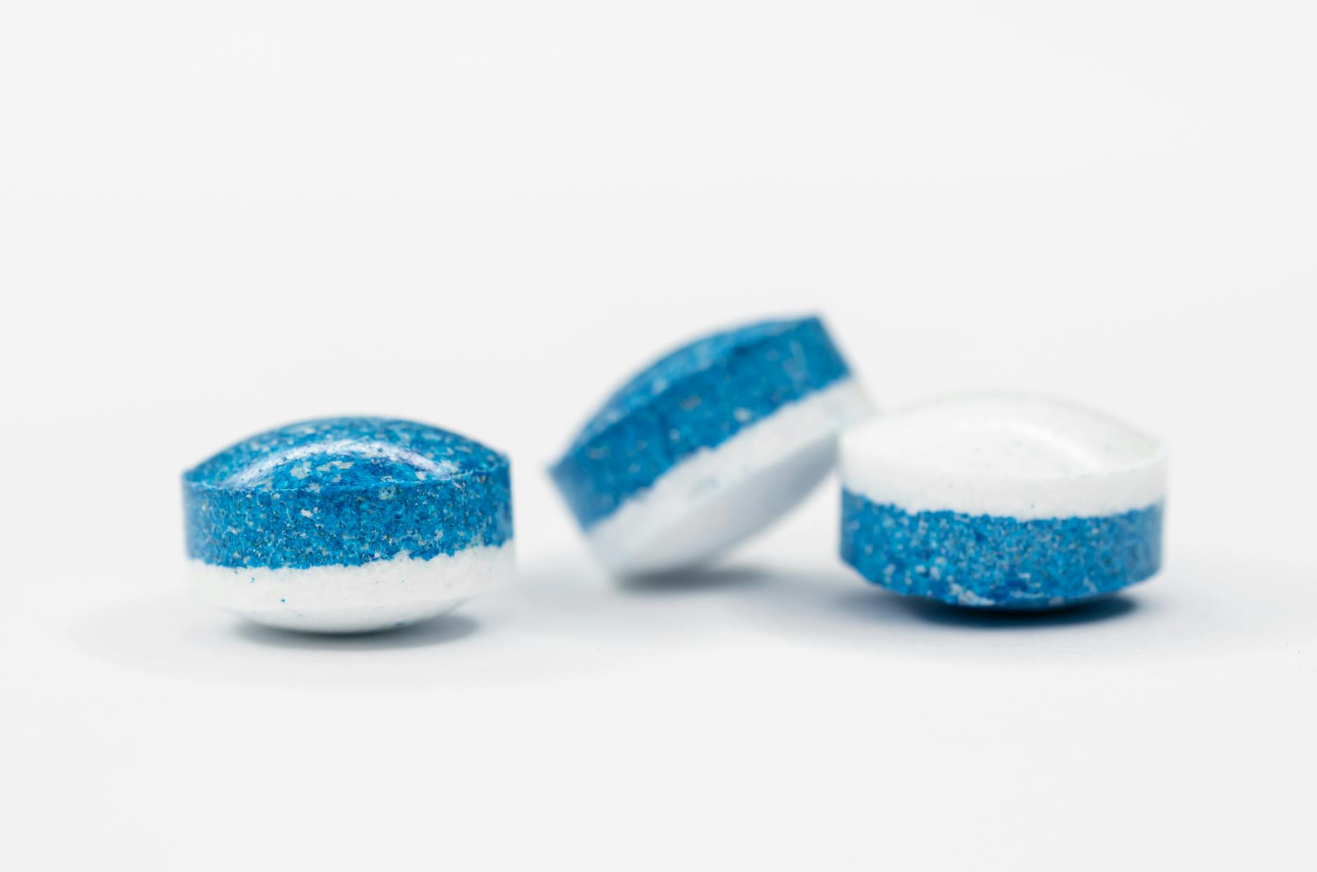Abstract photo of blue and white pills with a focus on healthcare and medication concepts. - anxiety and depression treatment