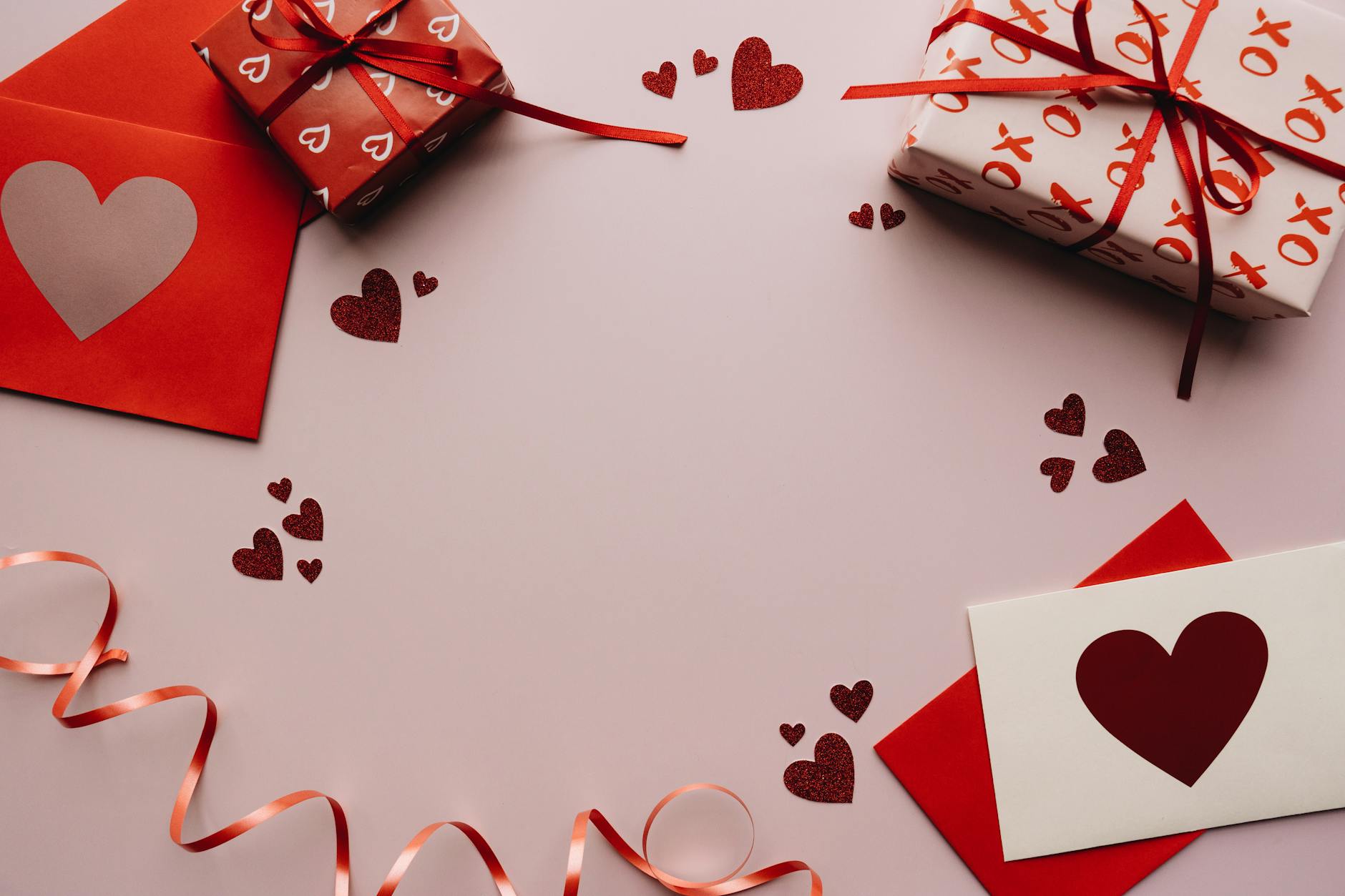 Heartfelt Valentine's Day setup with gifts, cards, and decorations for love celebration. - valentine's day divorce parenting